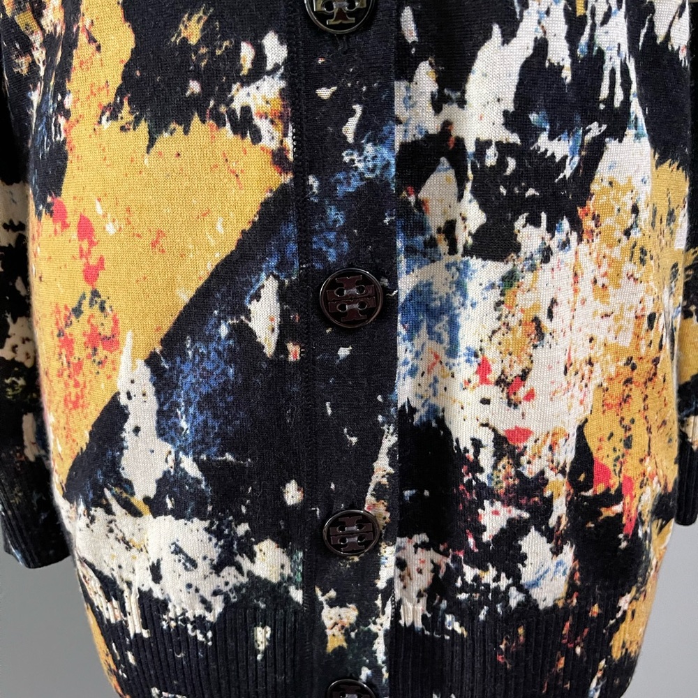 Tory Burch Simone Patterned Abstract Cardigan Mer… - image 6